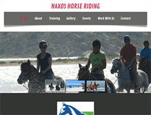 Tablet Screenshot of naxoshorseriding.com